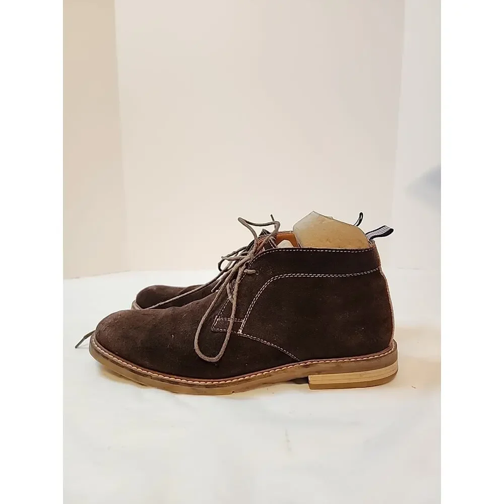 Penguin Mens Size 9 M Brown Suede Leather Dress Boots Ankle